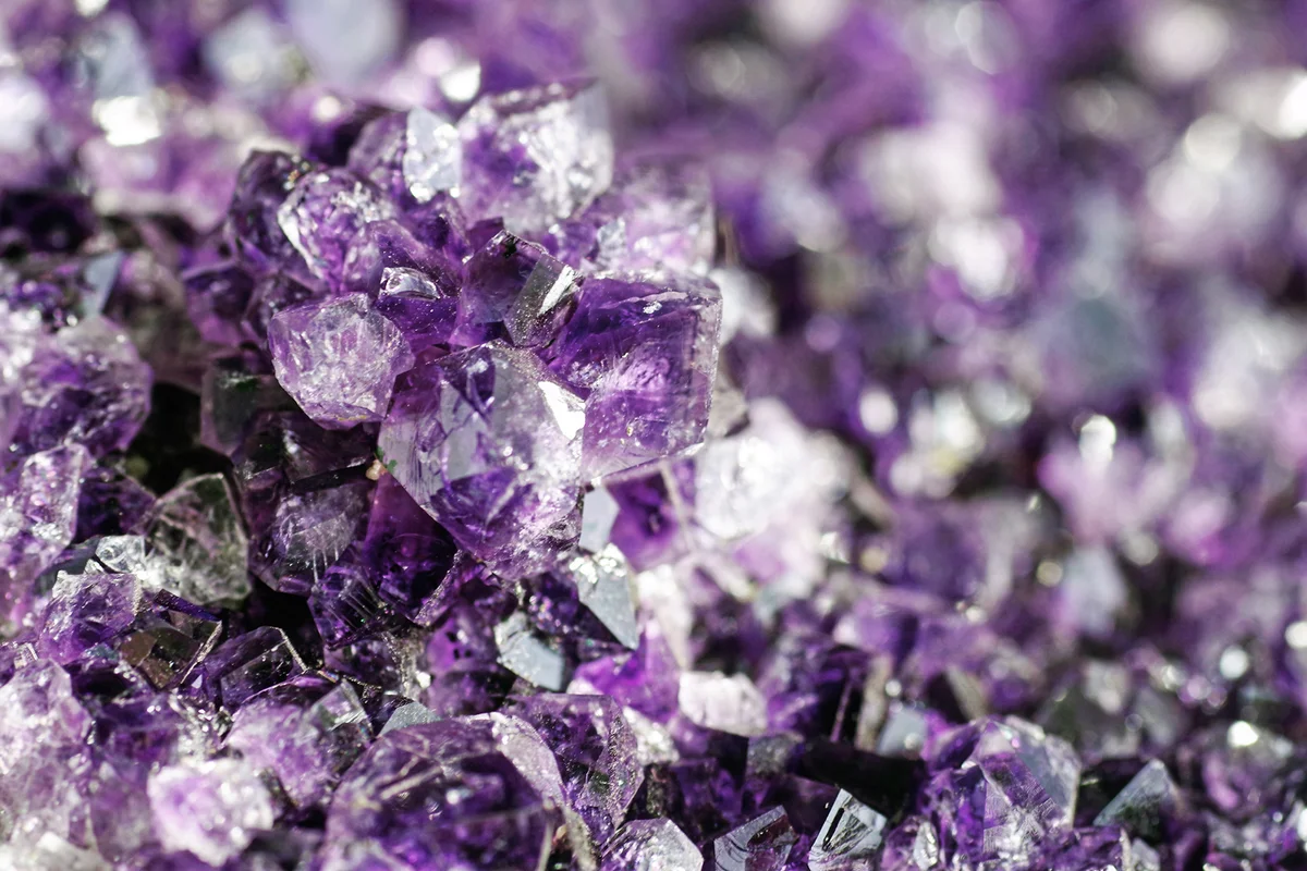 Close-up of Amethyst Geode