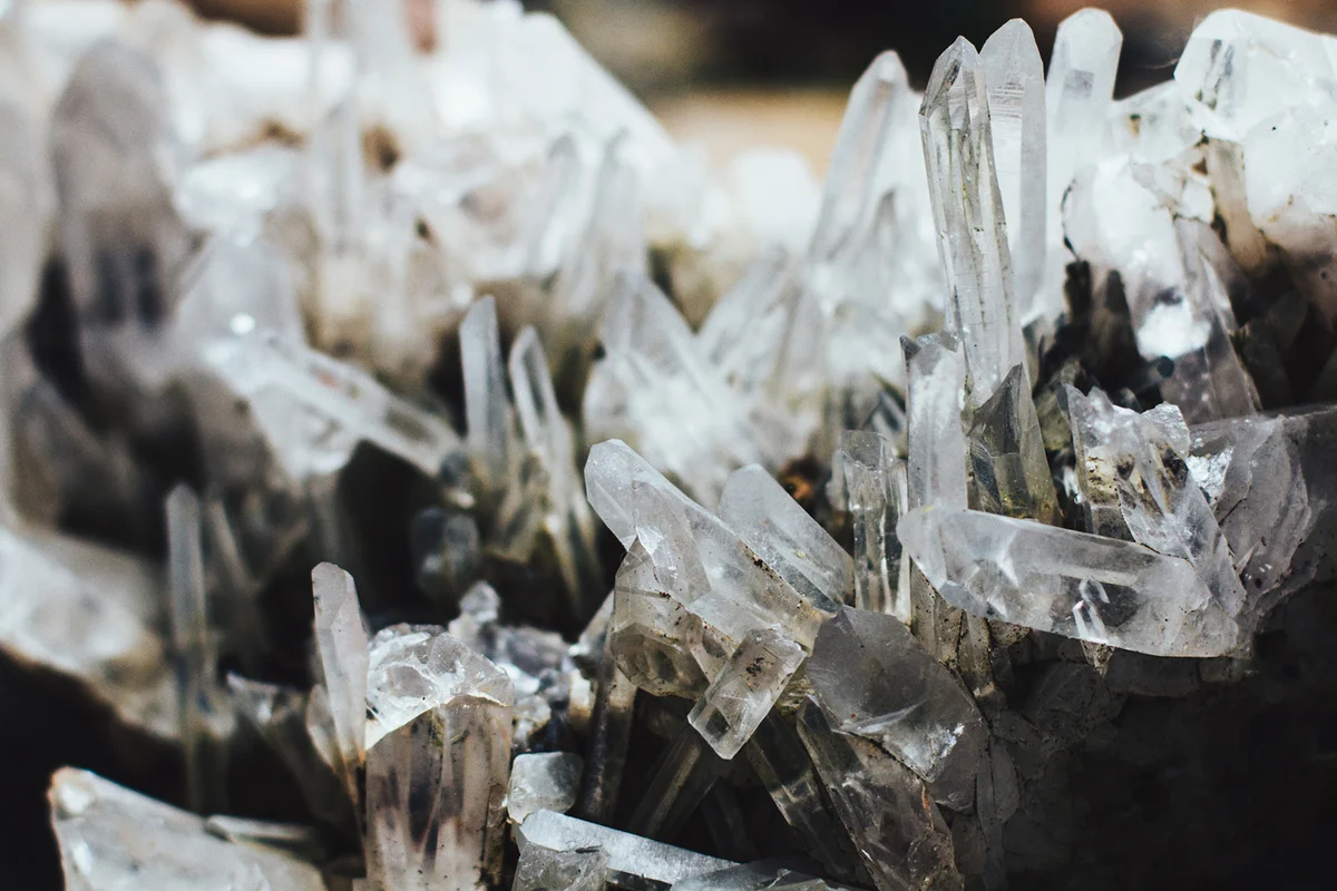 Close-Up Of Quartz Crystals