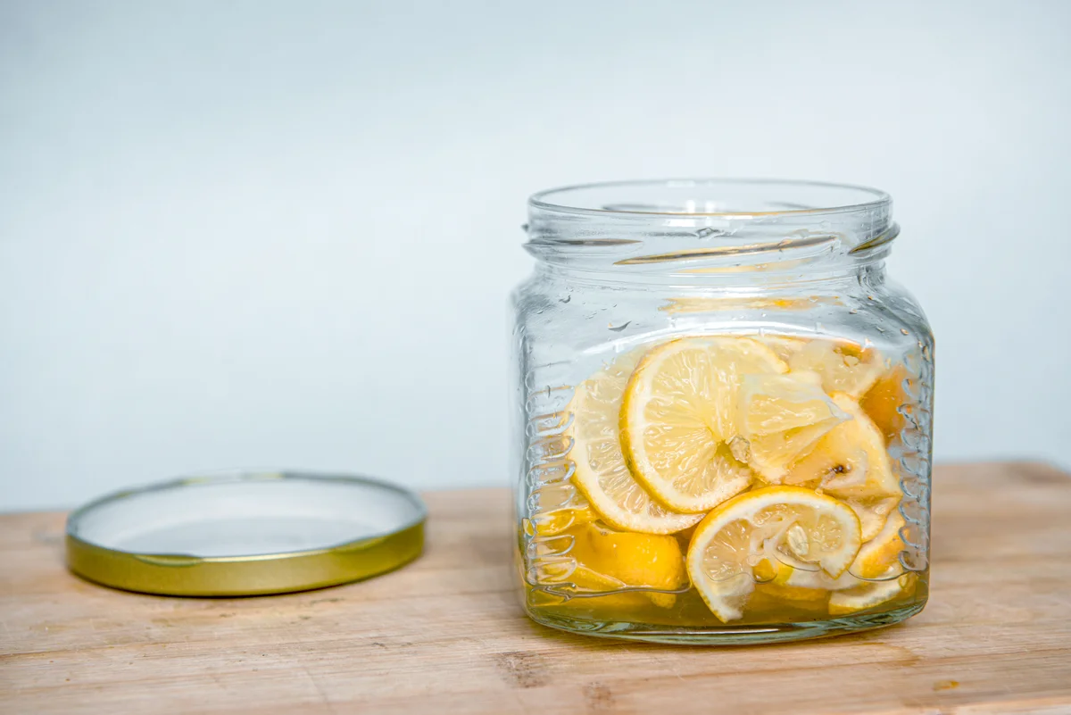 Lemon in jar