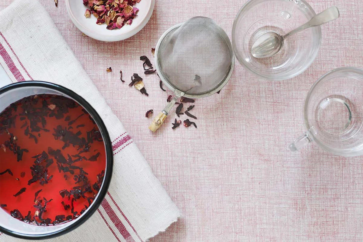 hibiscus infused tequila cocktail