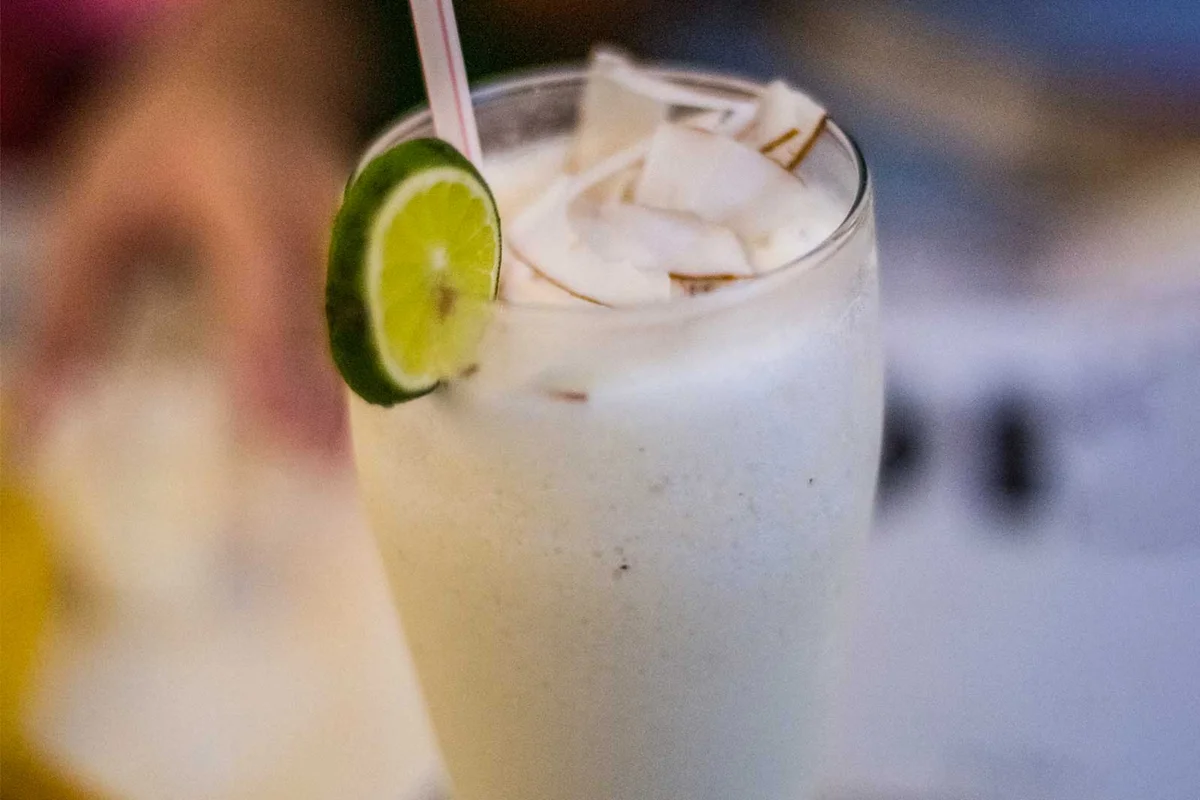 coconut infused tequila cocktail