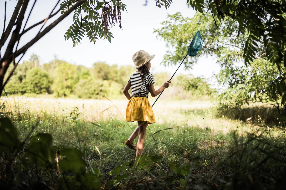 Running after butterflies