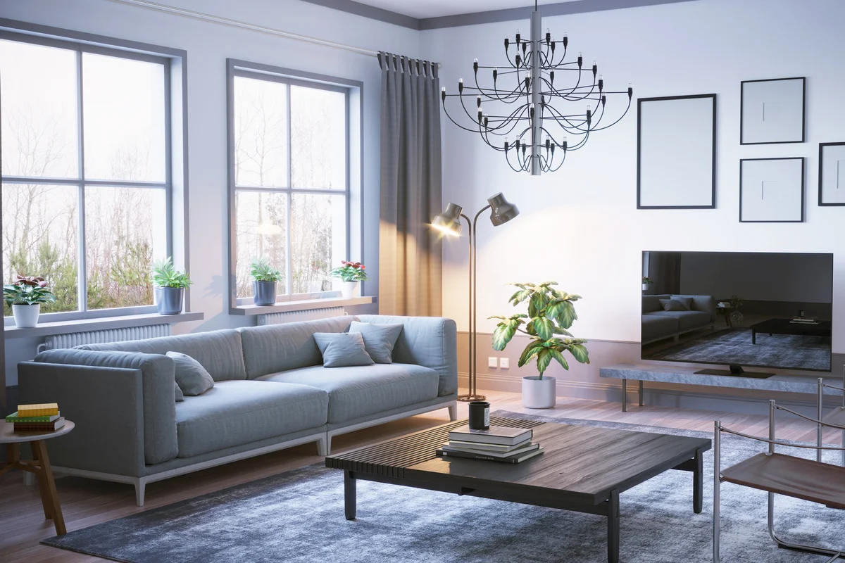Scandinavian Style Living Room Interior