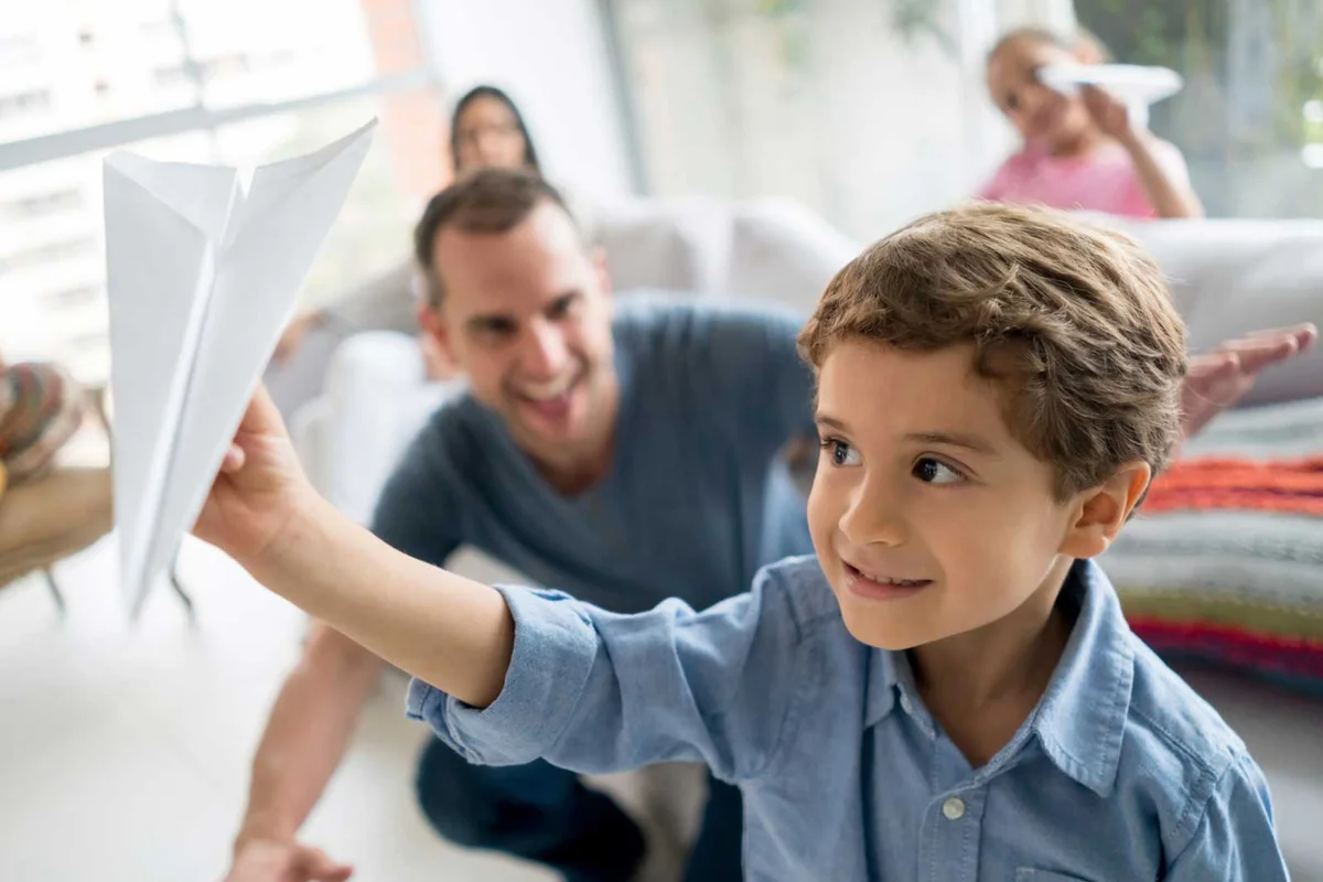 paper airplane contest for fathers day
