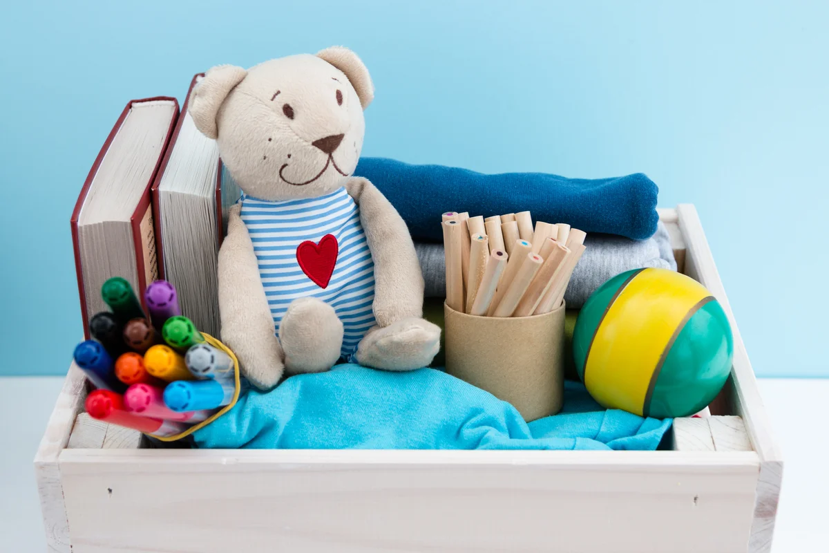 toys in box for guessing game