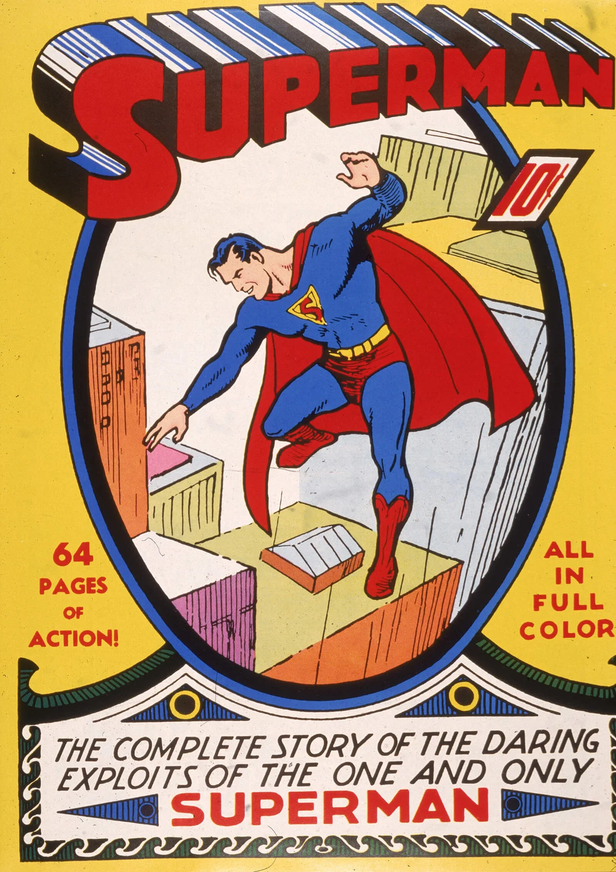 Cover art for the 'Superman' comic book, 1930s | Getty Editorial Use