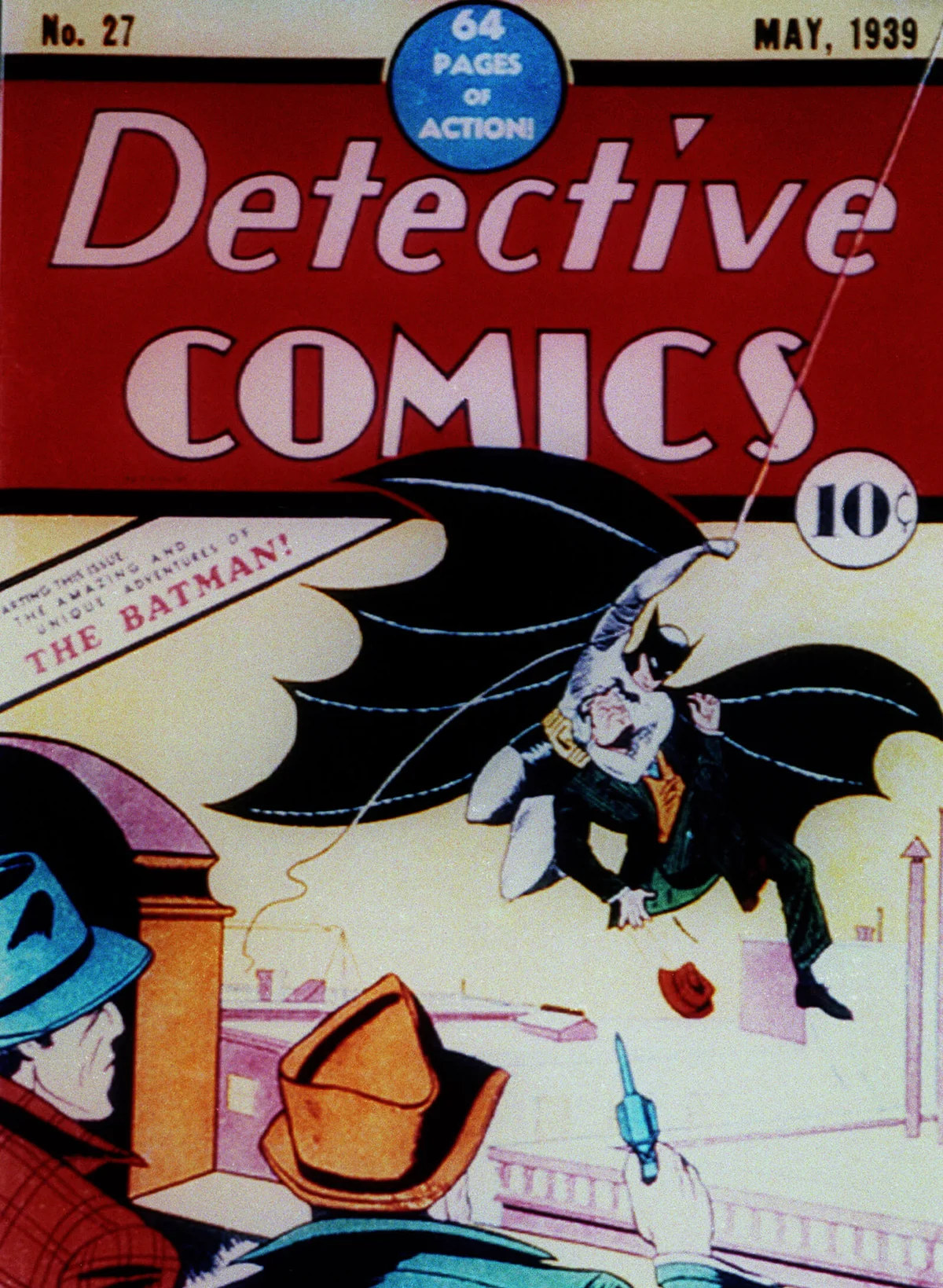FRONT COVER OF DETECTIVE COMICS, DC PUBLICATIONS ISSUE 27, MAY 1939 | Getty Editorial Use