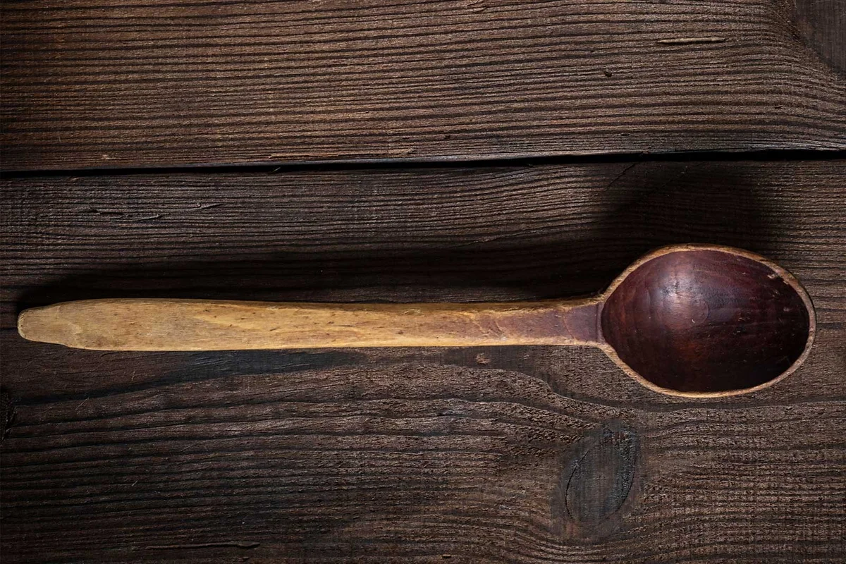 vintage wooden spoon