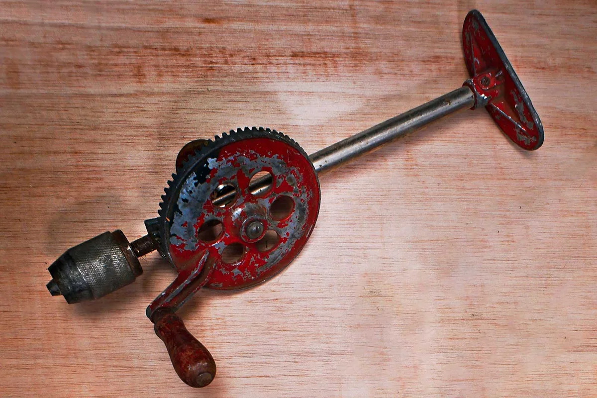 vintage hand drill