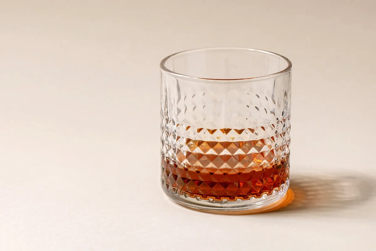 Glass of rum
