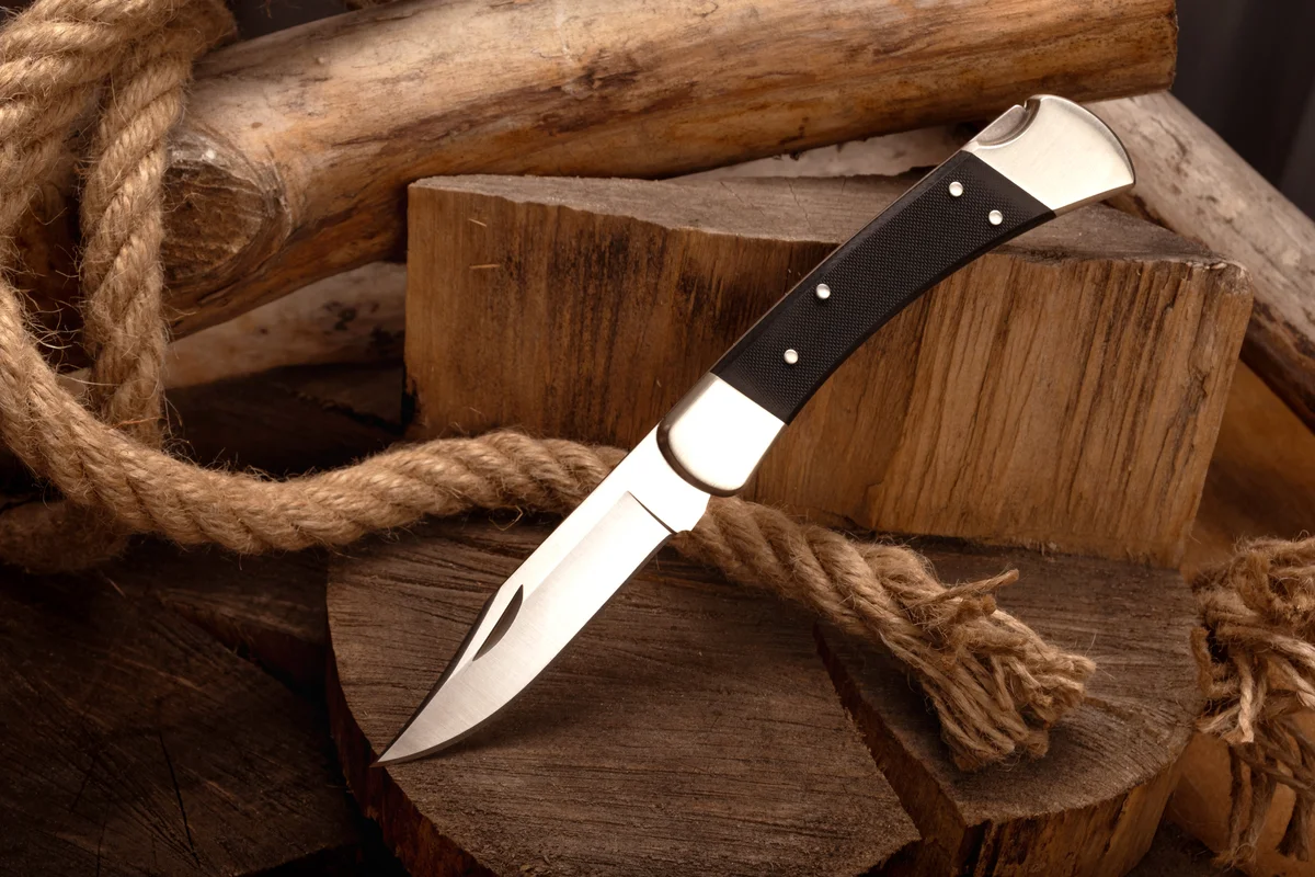 Buck 110 folding hunter knife