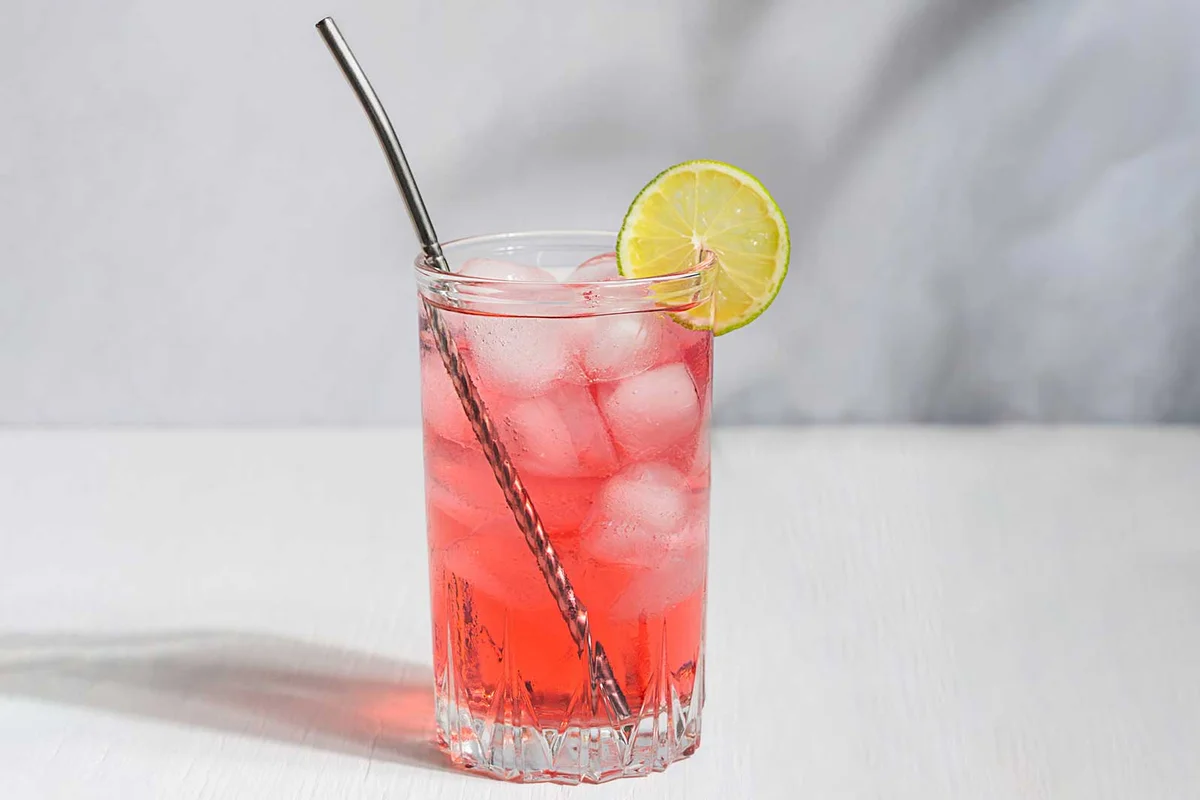 strawberry fields forever rhubarb cocktail