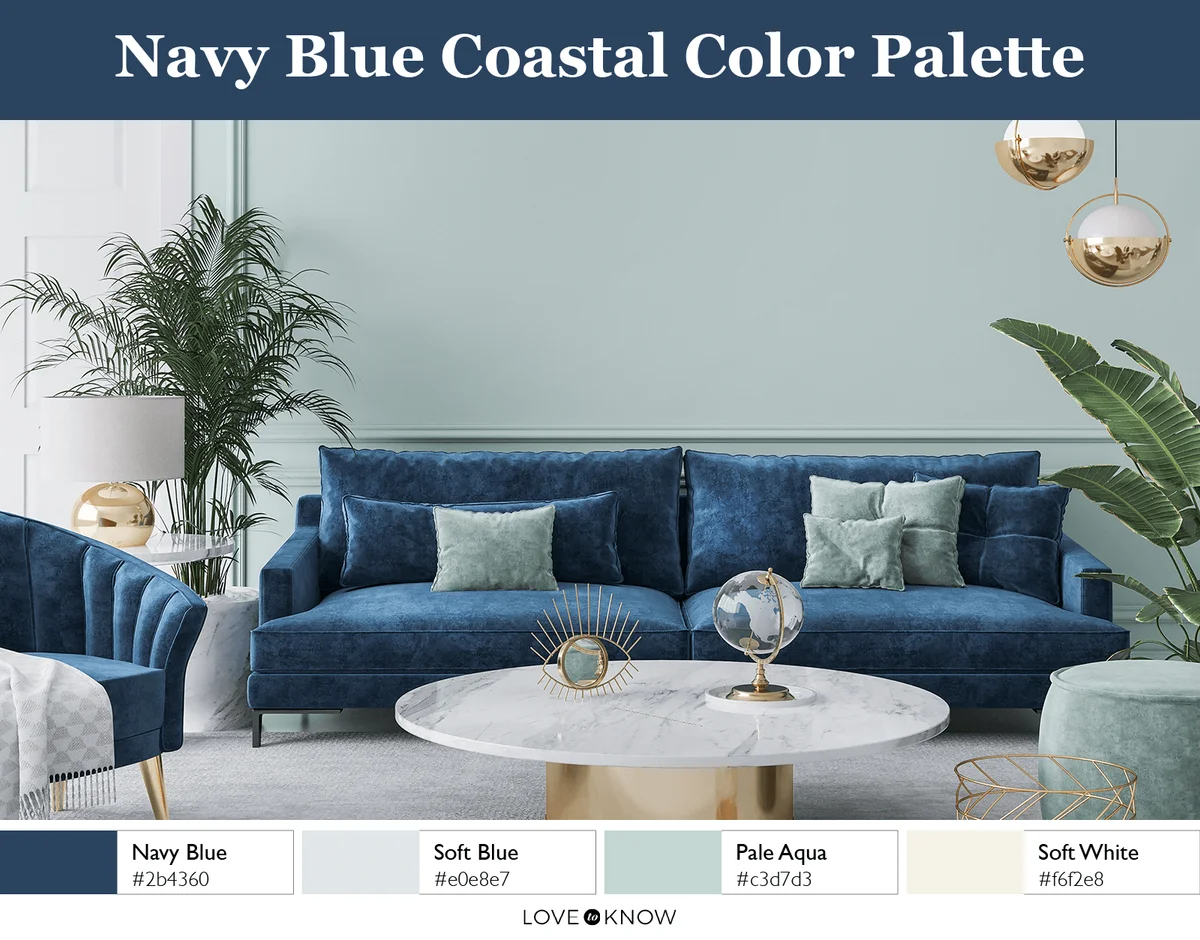 Coastal Navy Blue Color Palette