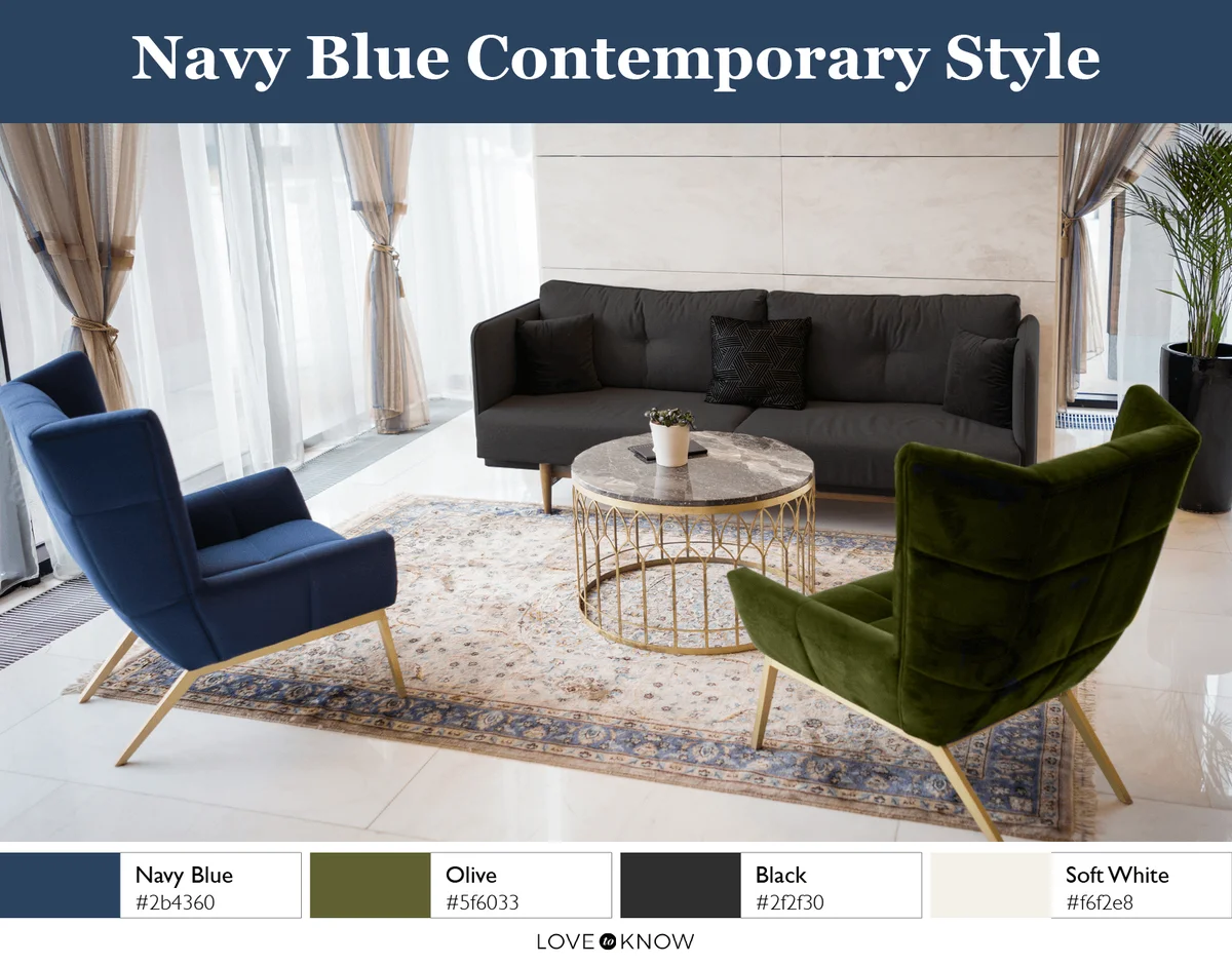 Navy Blue Contemporary Color Palette