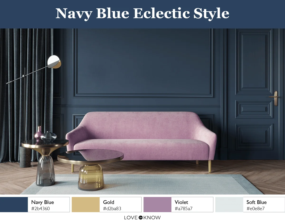 Navy Blue Eclectic Color Palette