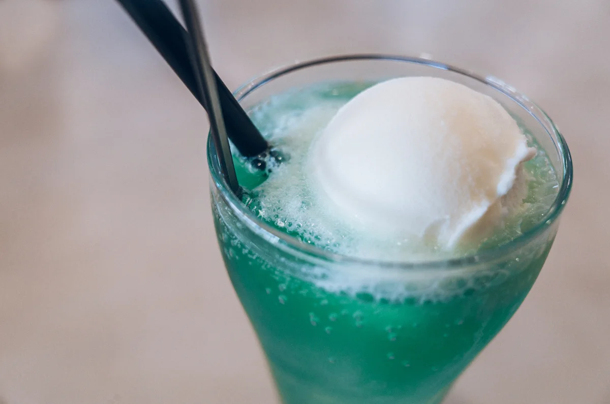 Scooby snack ice cream float