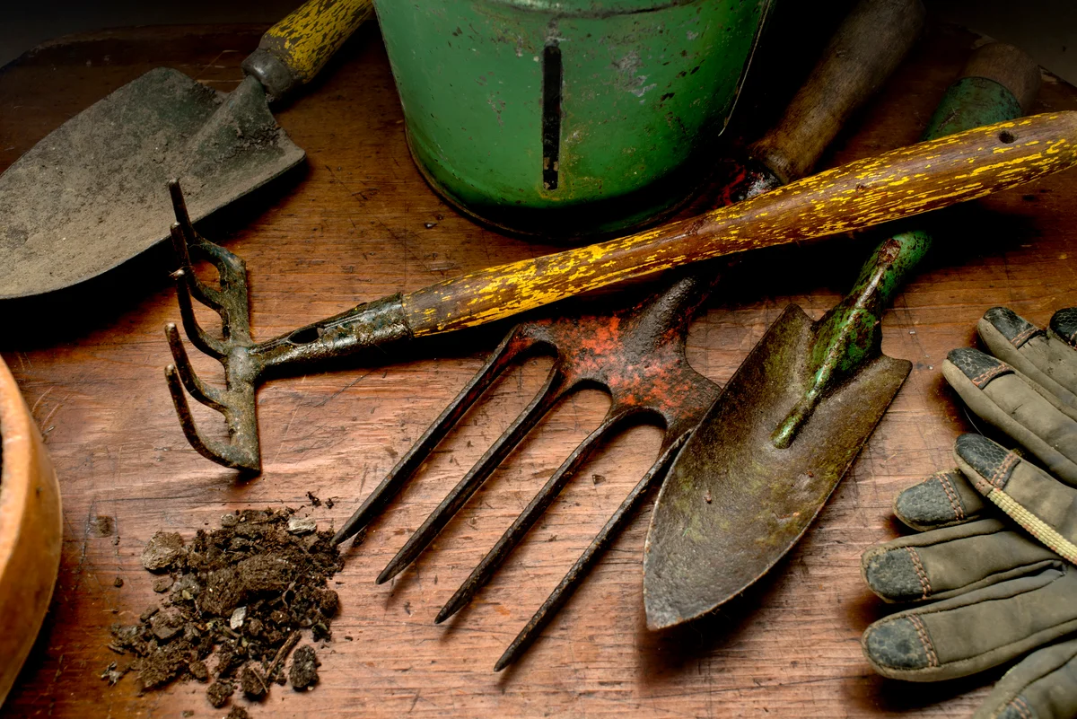 antique garden tools