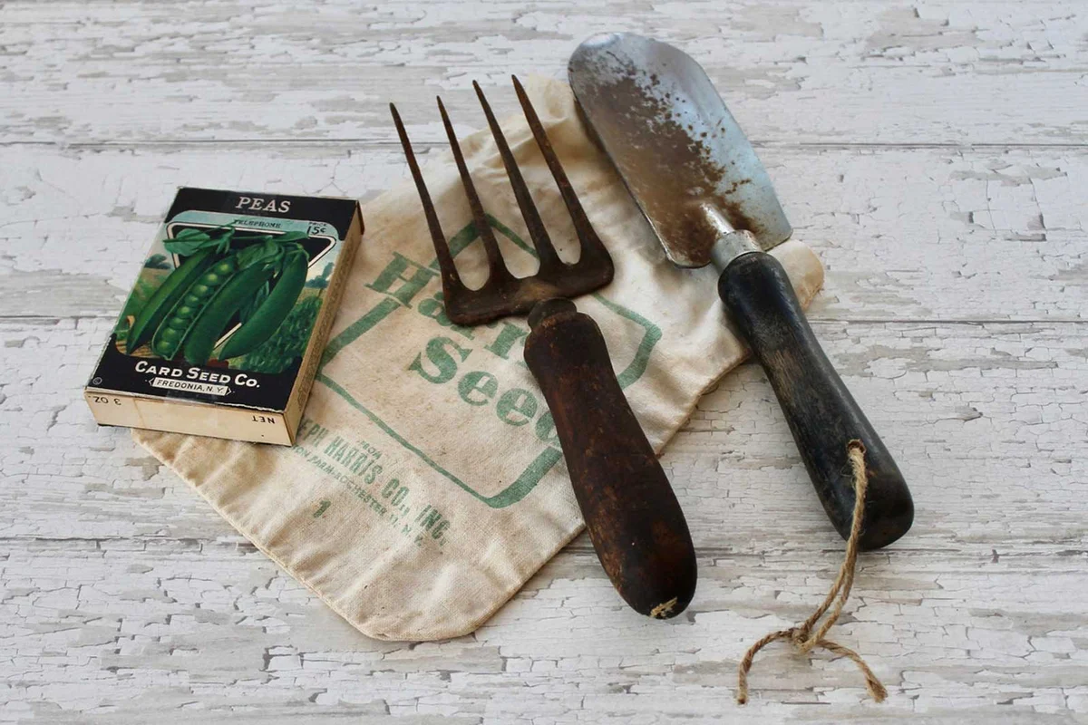 Vintage Shovel/Trowel and Claw Rake