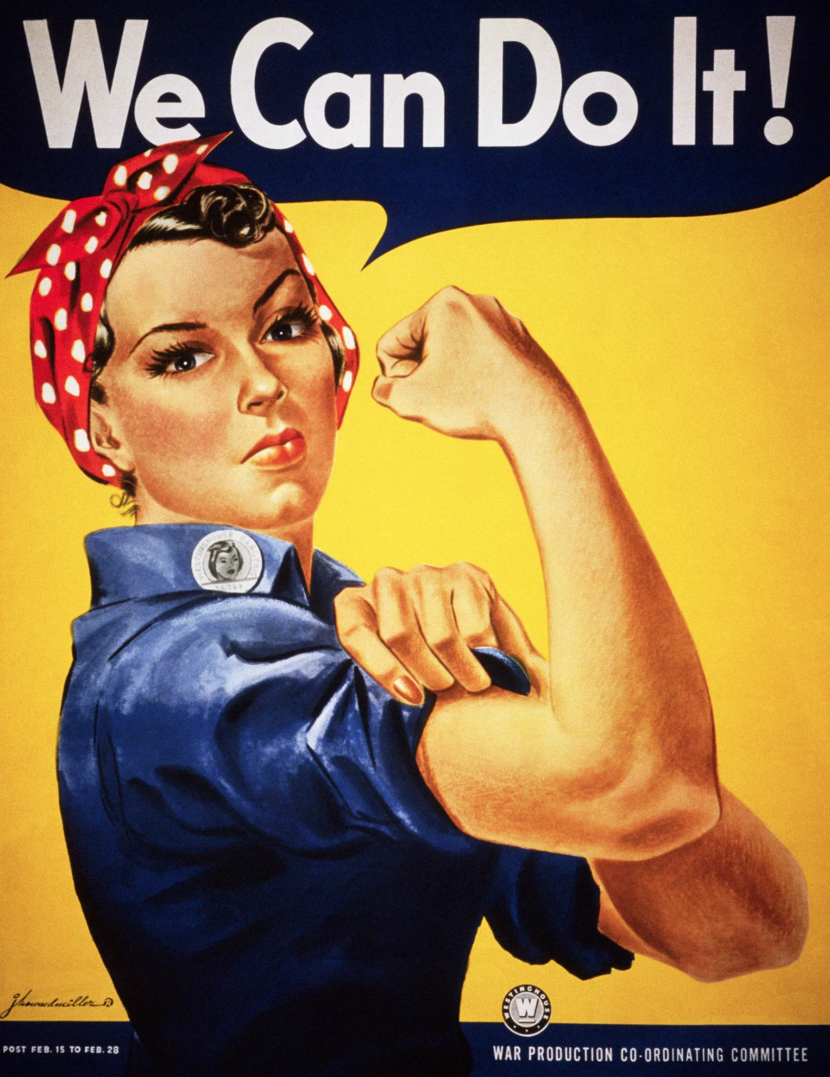 We Can Do It! Poster by J. Howard Miller - Getty Editorial Use