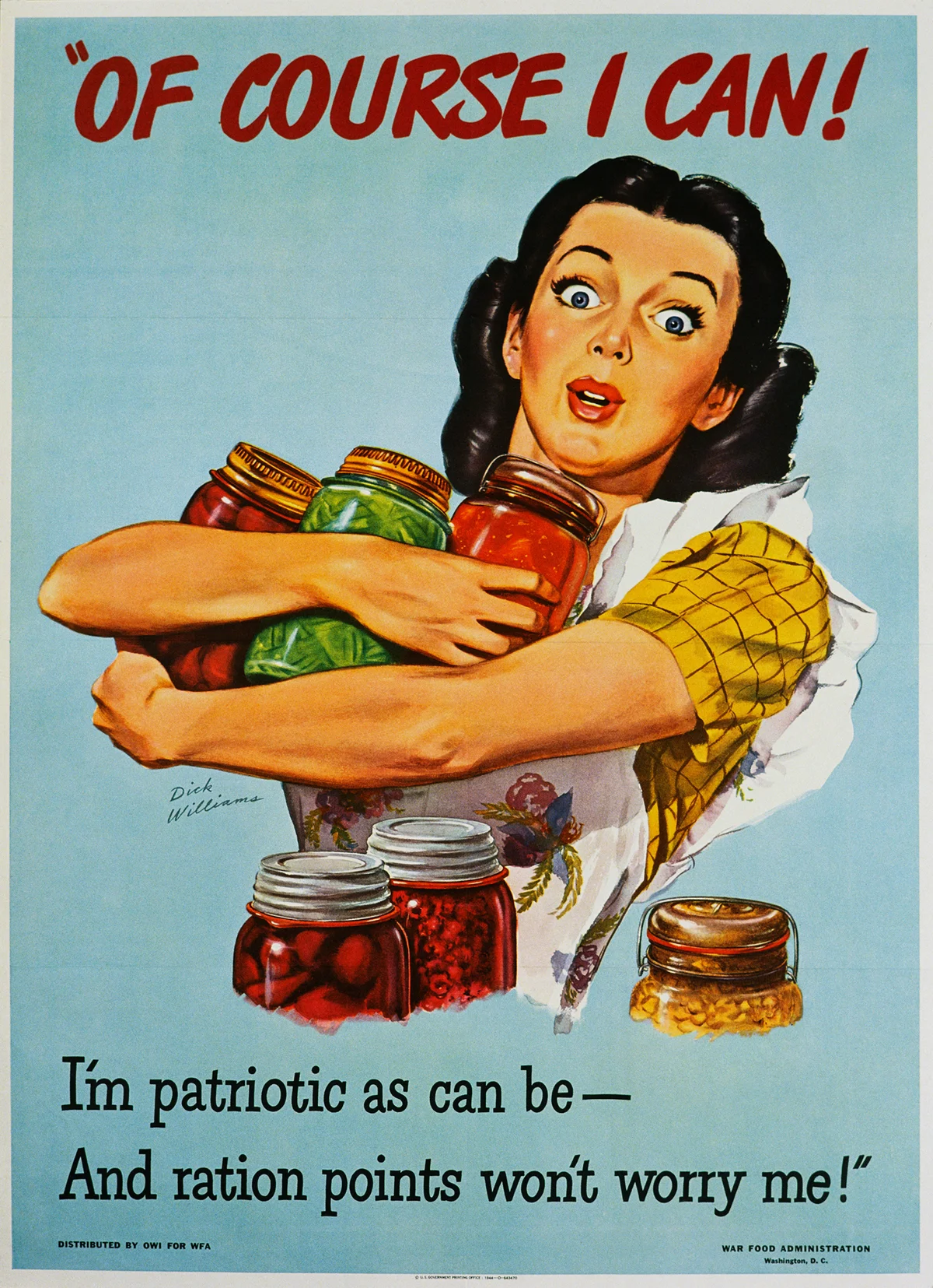 Of Course I Can! War Production Poster by Dick Williams - Getty Editorial Use