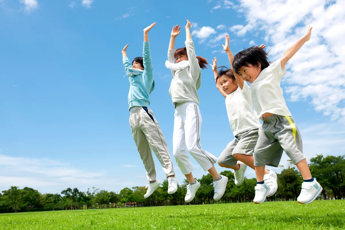 Kids jumping