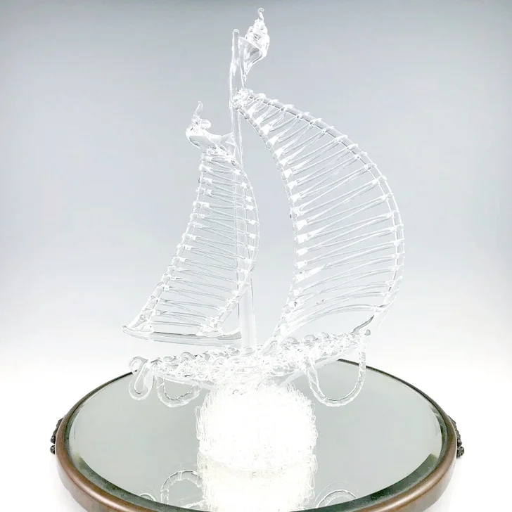 Spun Glass Sailboat