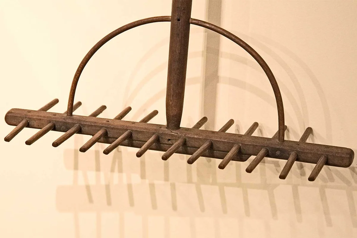 wooden hay rake