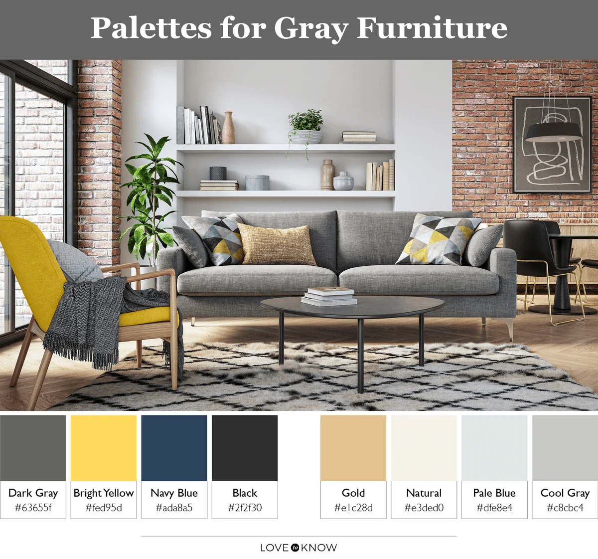 Color Palettes for Gray Furniture