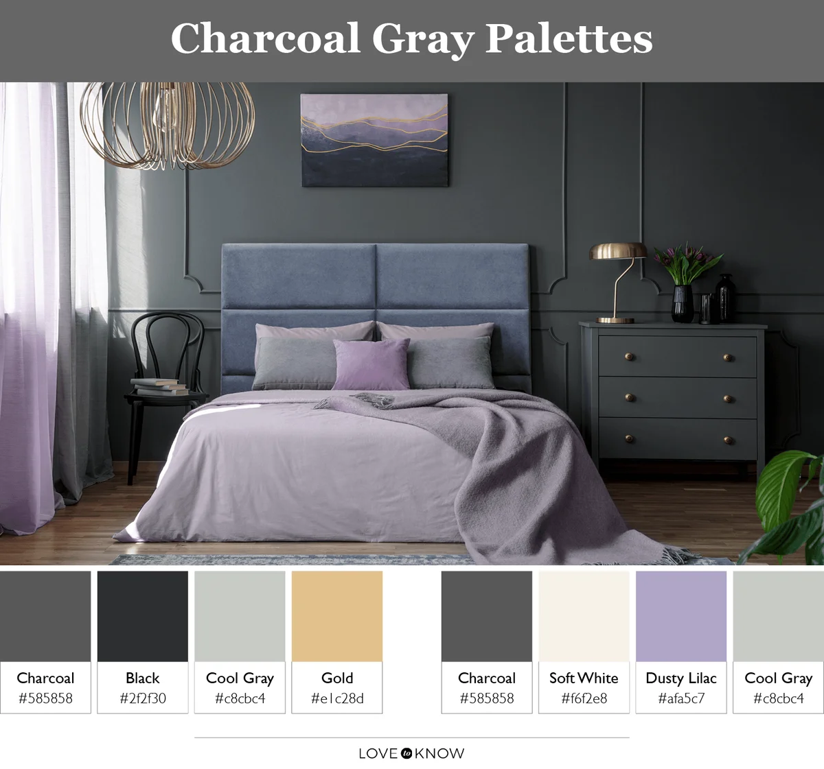 Versatile Charcoal Gray Palettes