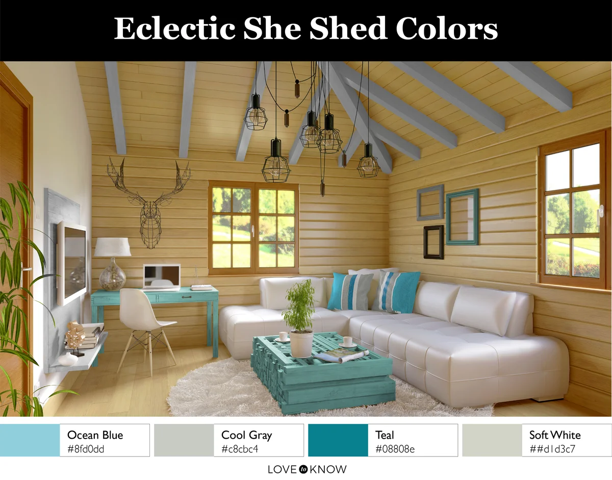 Eclectic She shed