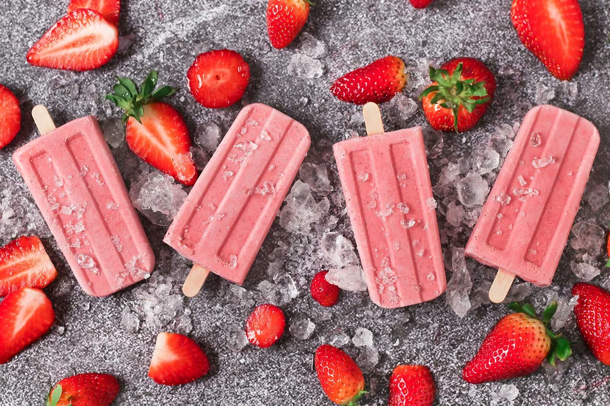 strawberry shortcake ice pop