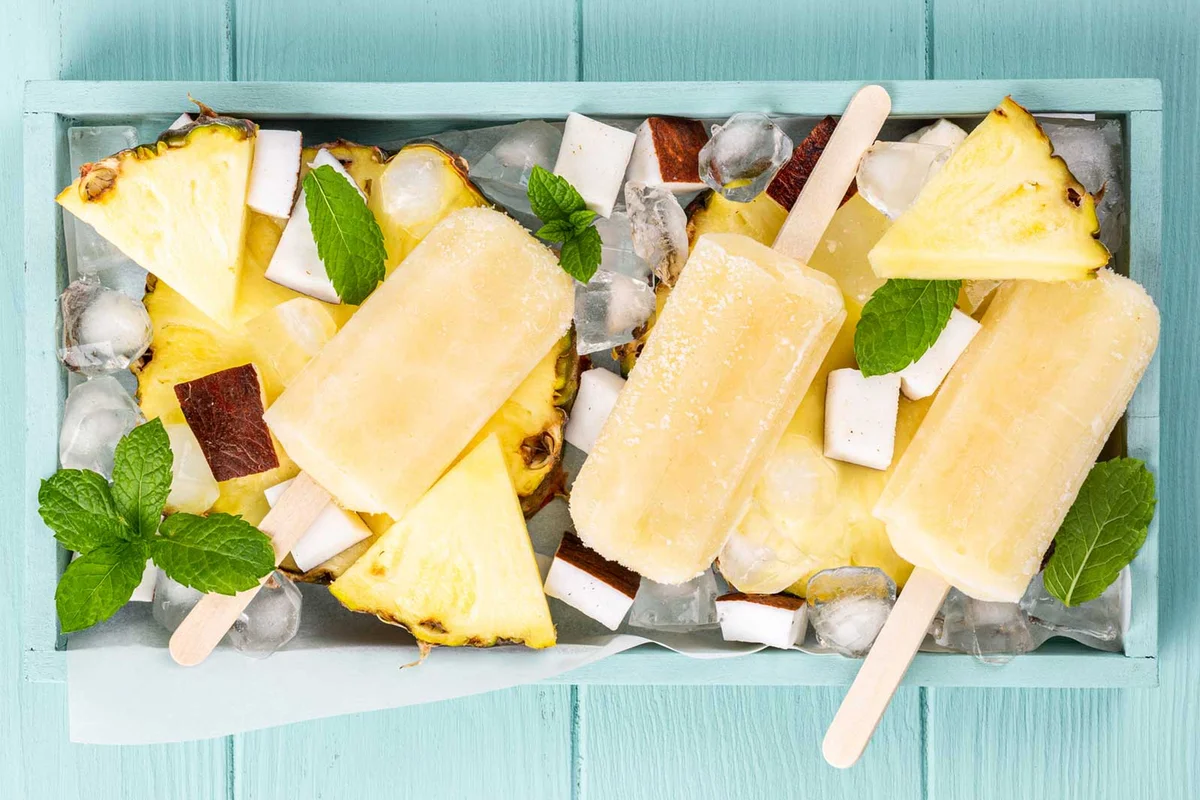 pina colada ice pop