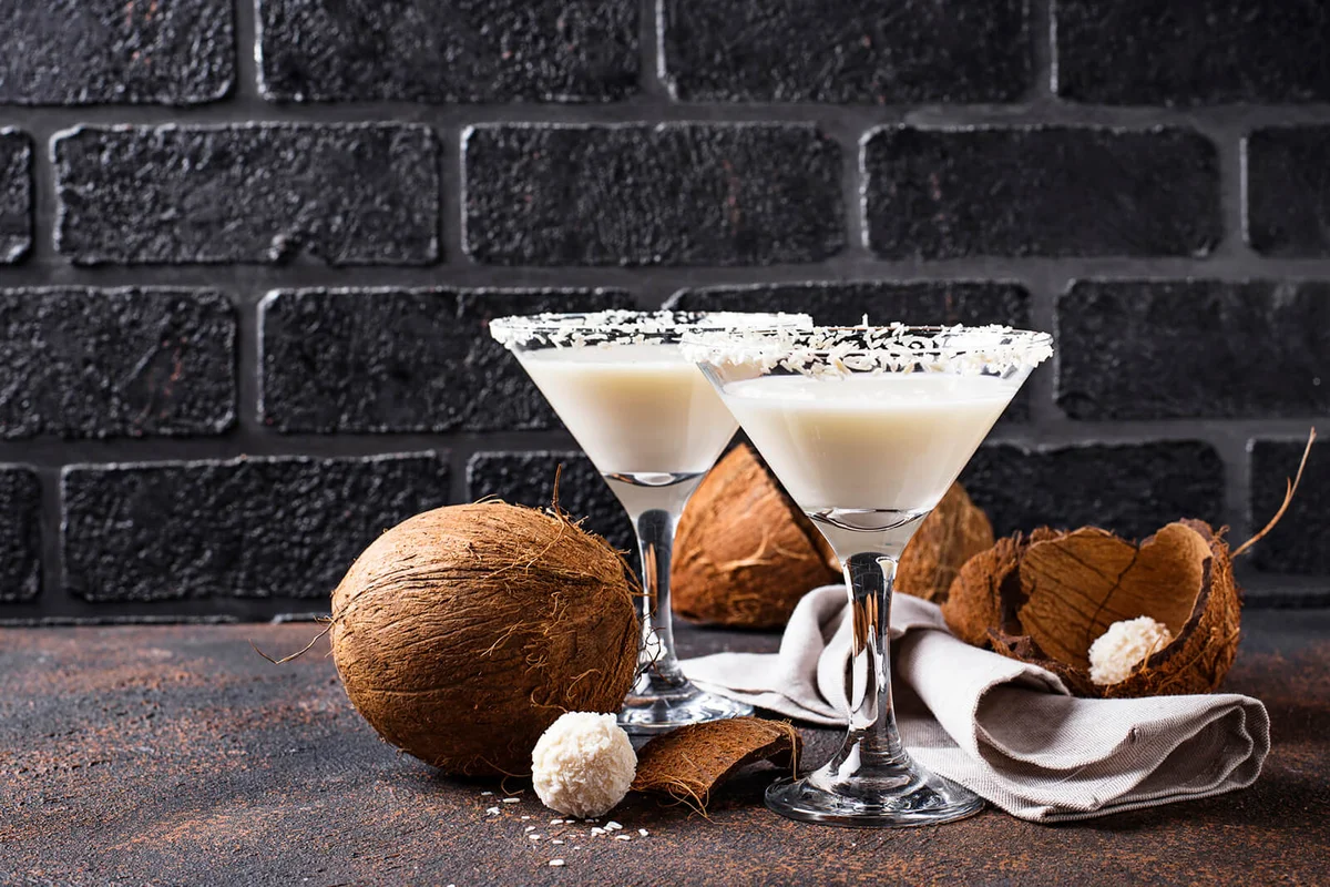 Coconut martini or Margarita Alcoholic cocktail
