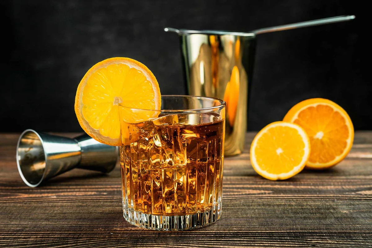 applejack old fashioned cocktail