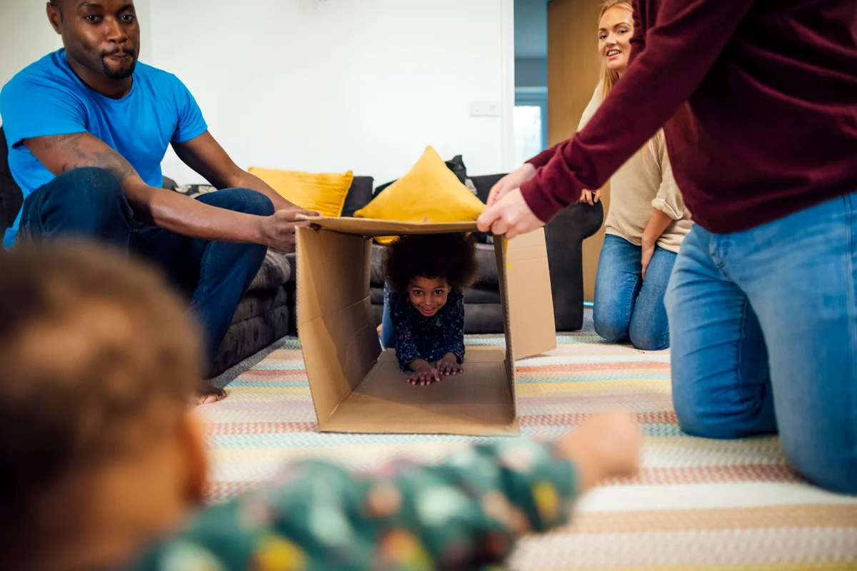 Living room obstacle course