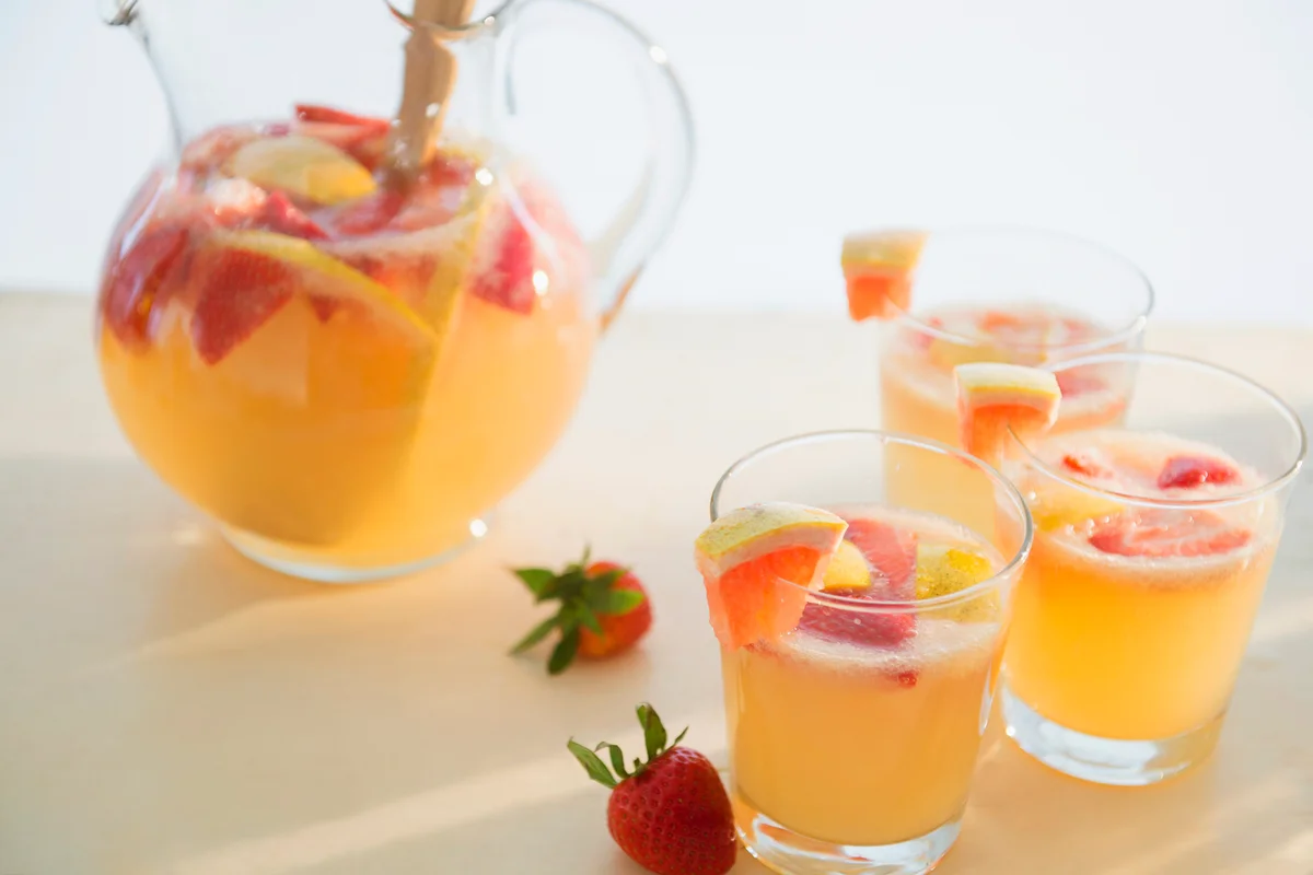 Pitcher of Grapefruit Margaritas