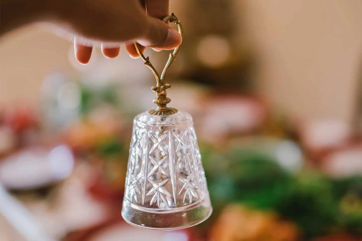 Crystal dinner bell