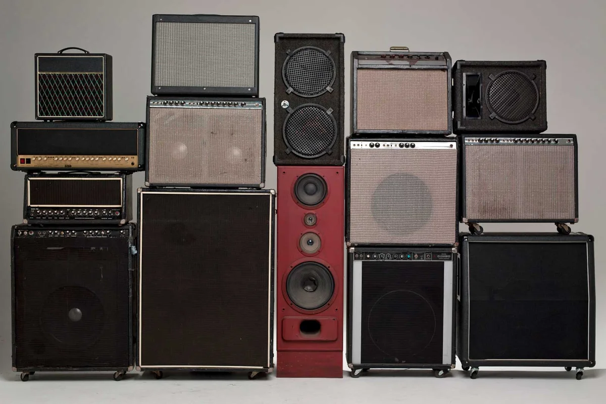 vintage stereo speakers