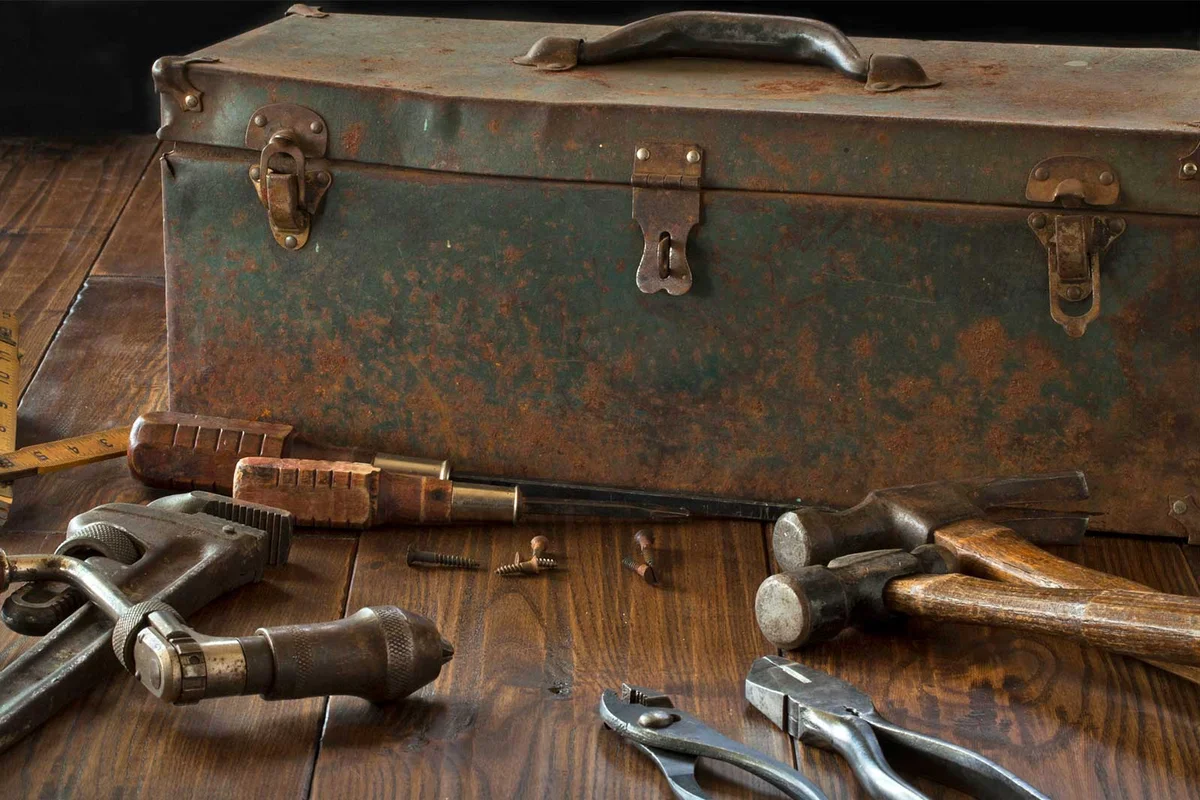 vintage toolbox