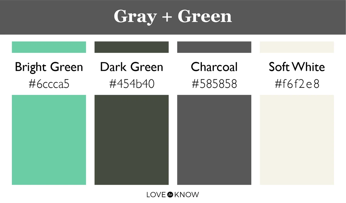 Color Palette Gray + Green
