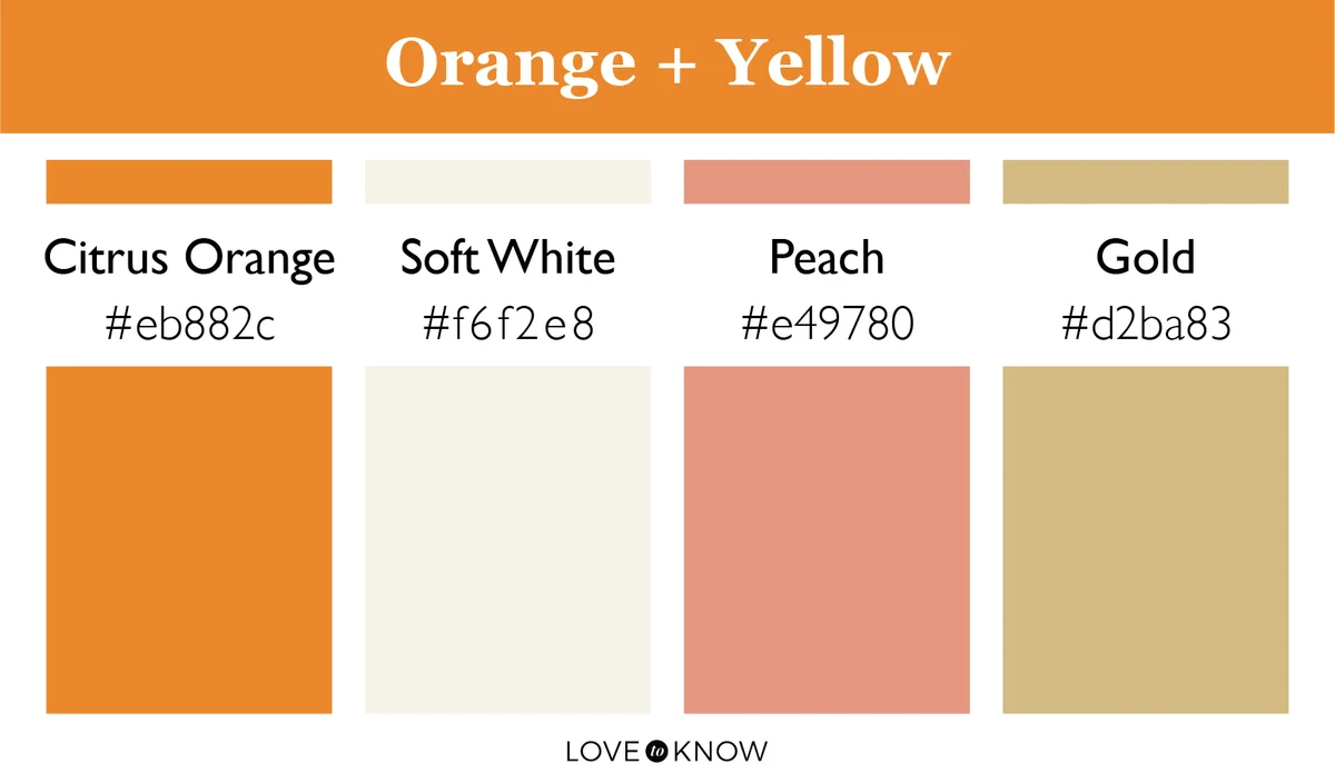Color Palette Yellow + Orange