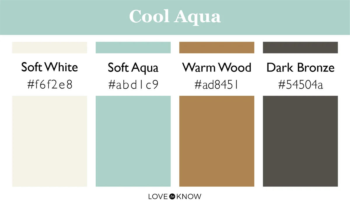 Color Palette Cool Aqua