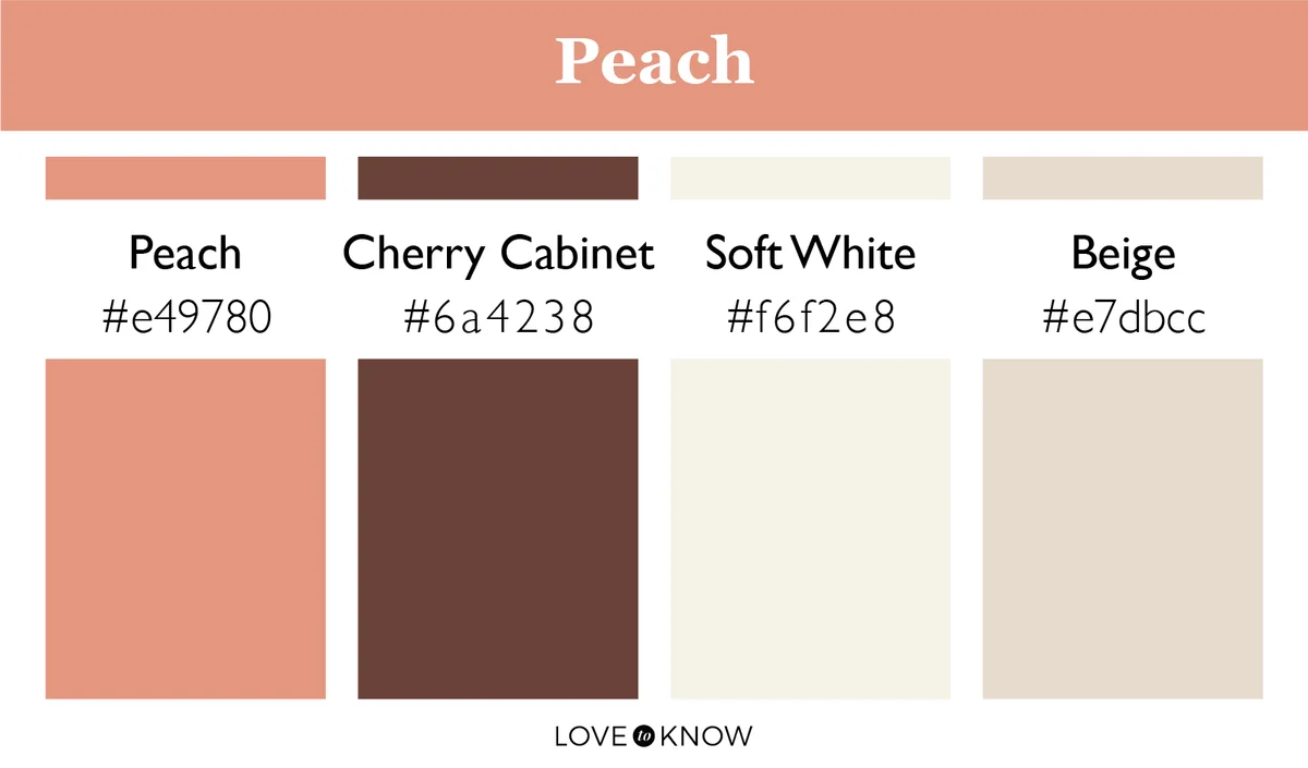 Color Palette Peach + Beige