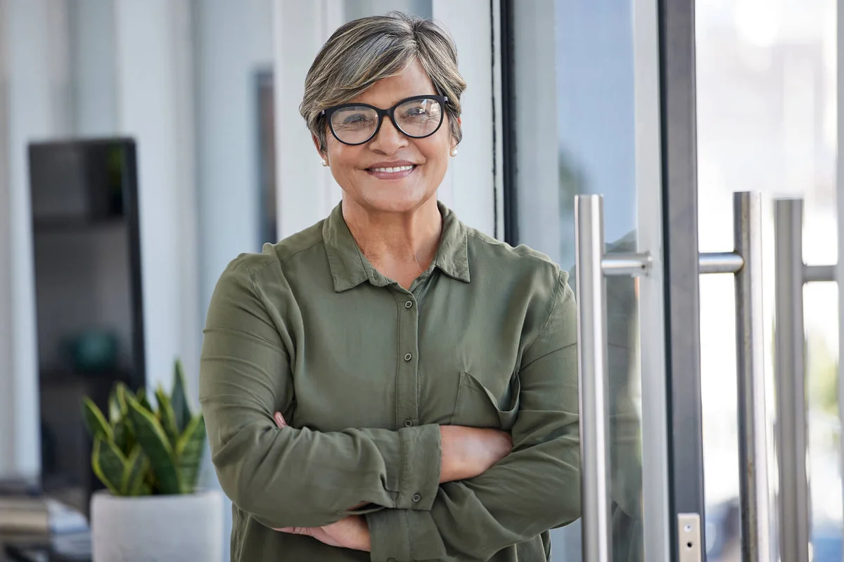 Shot of a businesswoman in her office