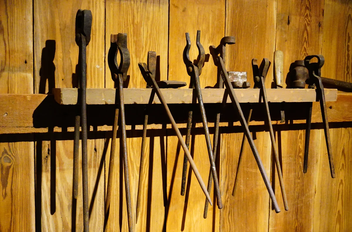 antique blacksmith tools