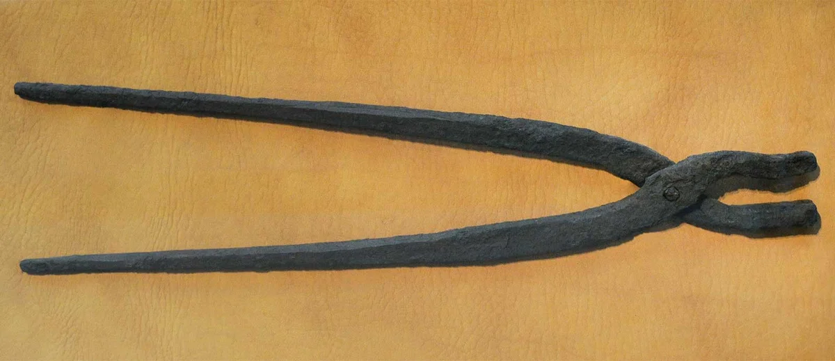 antique blacksmith tongs