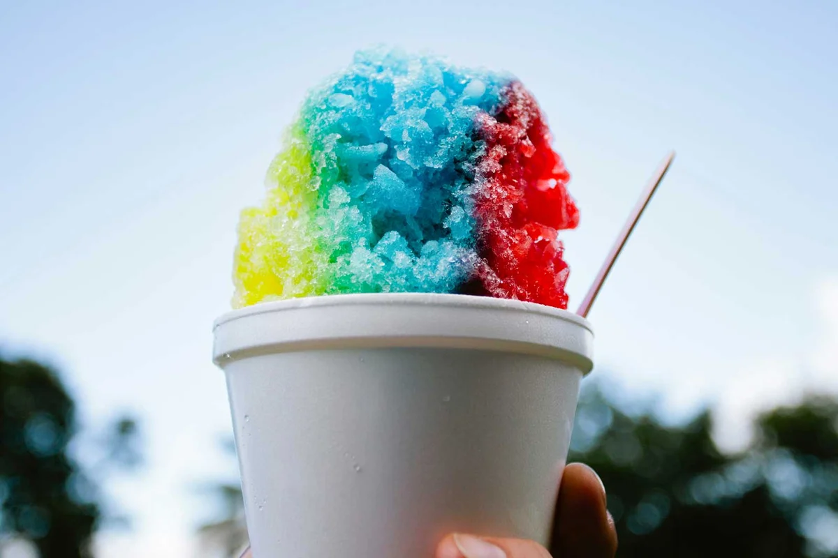 multicolor alcoholic snow cone