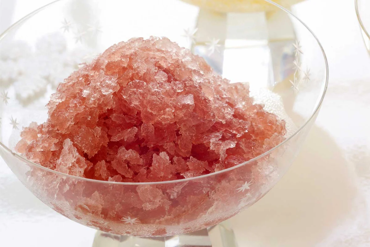 frozen negroni snow cone