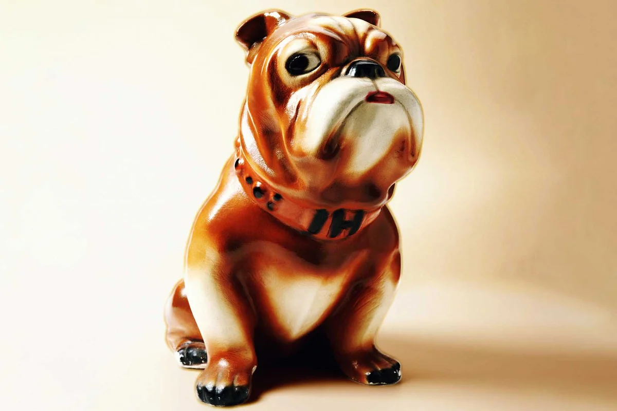 vintage bulldog figurine