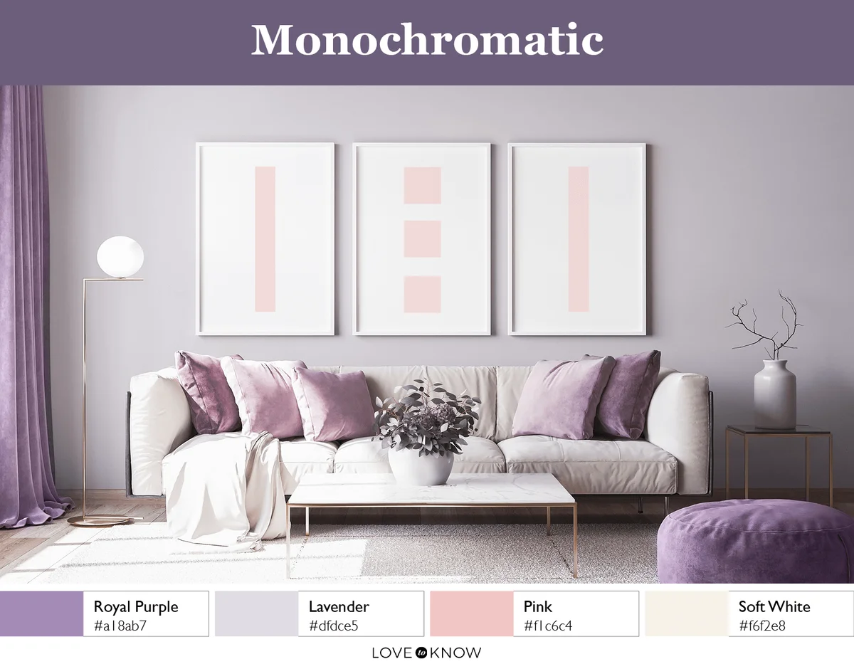 Monochromatic Purple Color Palette